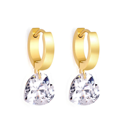3*13.6mm earrings + 10mm heart-shaped diamonds asonjewelry