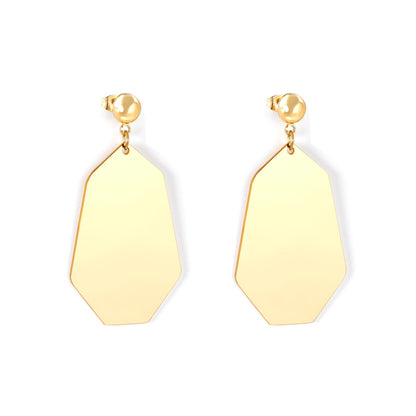 Halved Steel Bead Gloss & Brushed Diamond Earrings asonjewelry