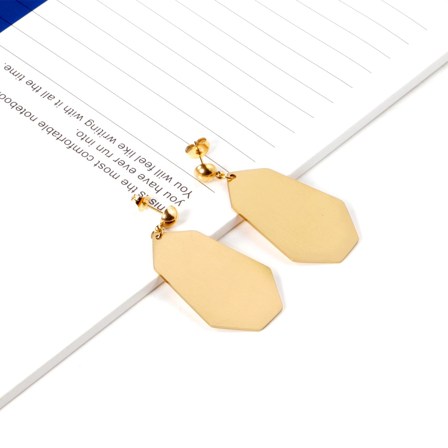 Halved Steel Bead Gloss & Brushed Diamond Earrings asonjewelry