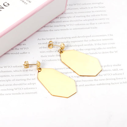 Halved Steel Bead Gloss & Brushed Diamond Earrings asonjewelry