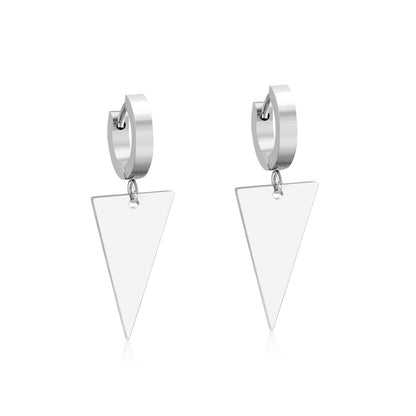 3x12mm earclips + 14x25mm triangular glossy earrings asonjewelry