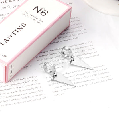 3x12mm earclips + 14x25mm triangular glossy earrings asonjewelry