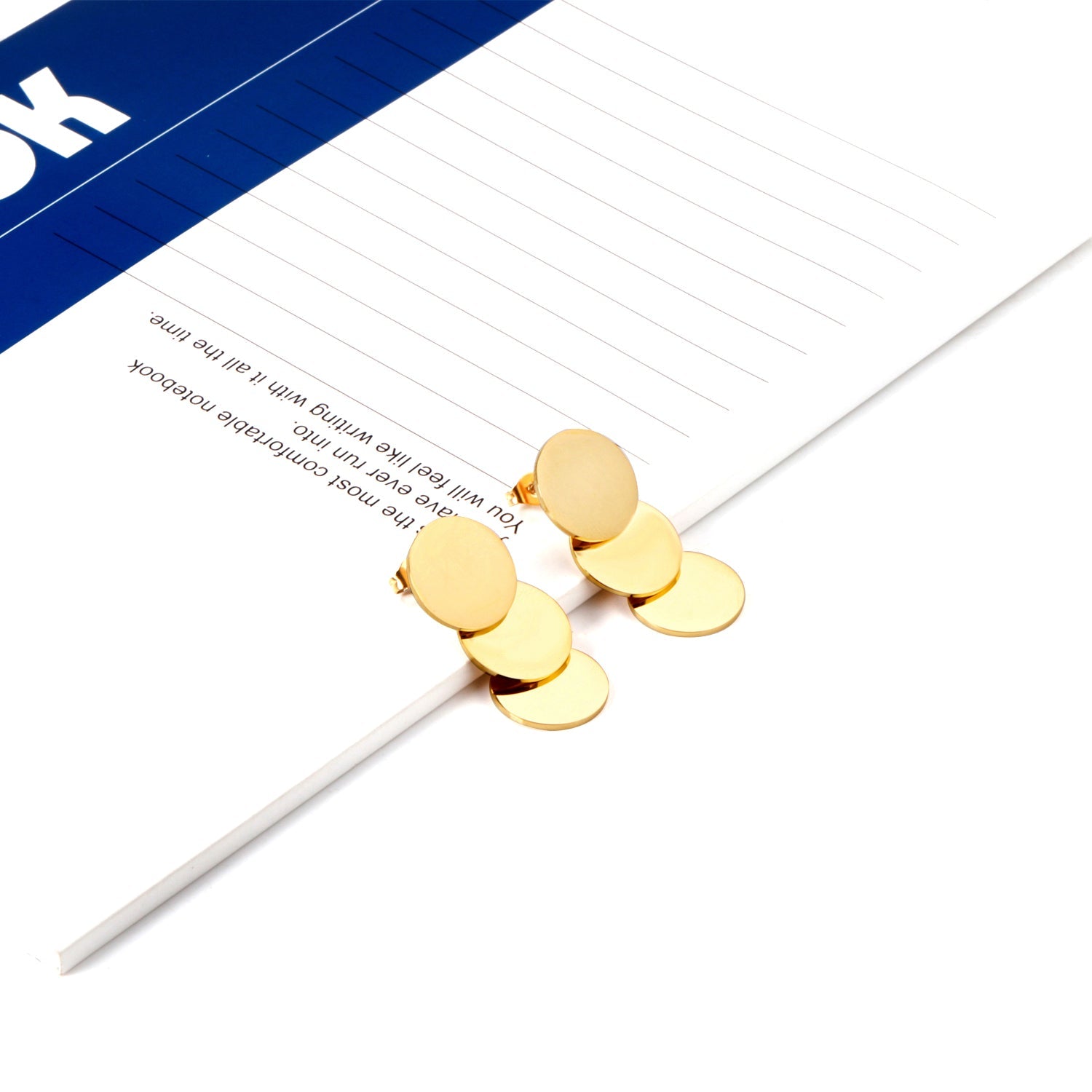 15x35mm Round Smooth Earrings Pendant asonjewelry