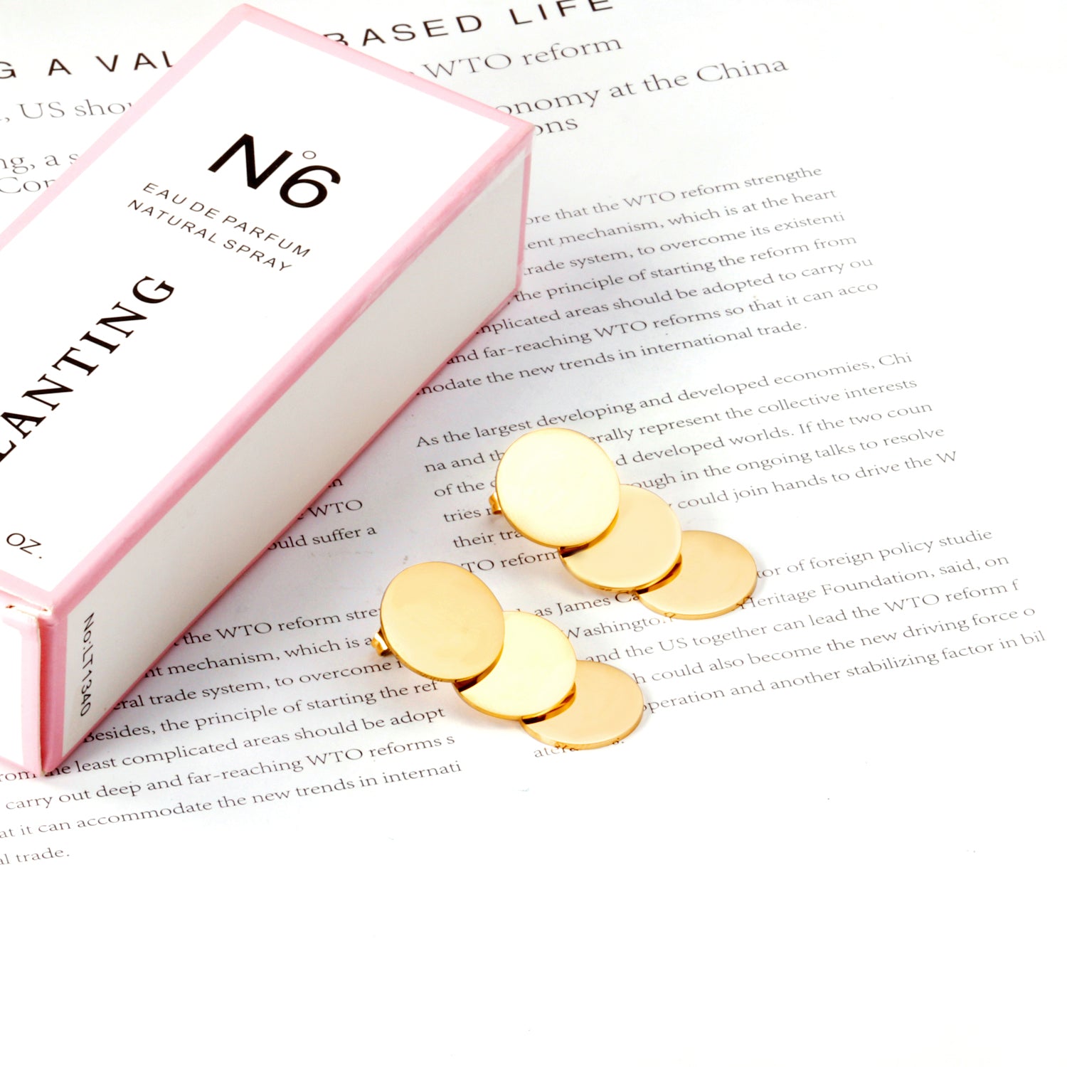 15x35mm Round Smooth Earrings Pendant asonjewelry