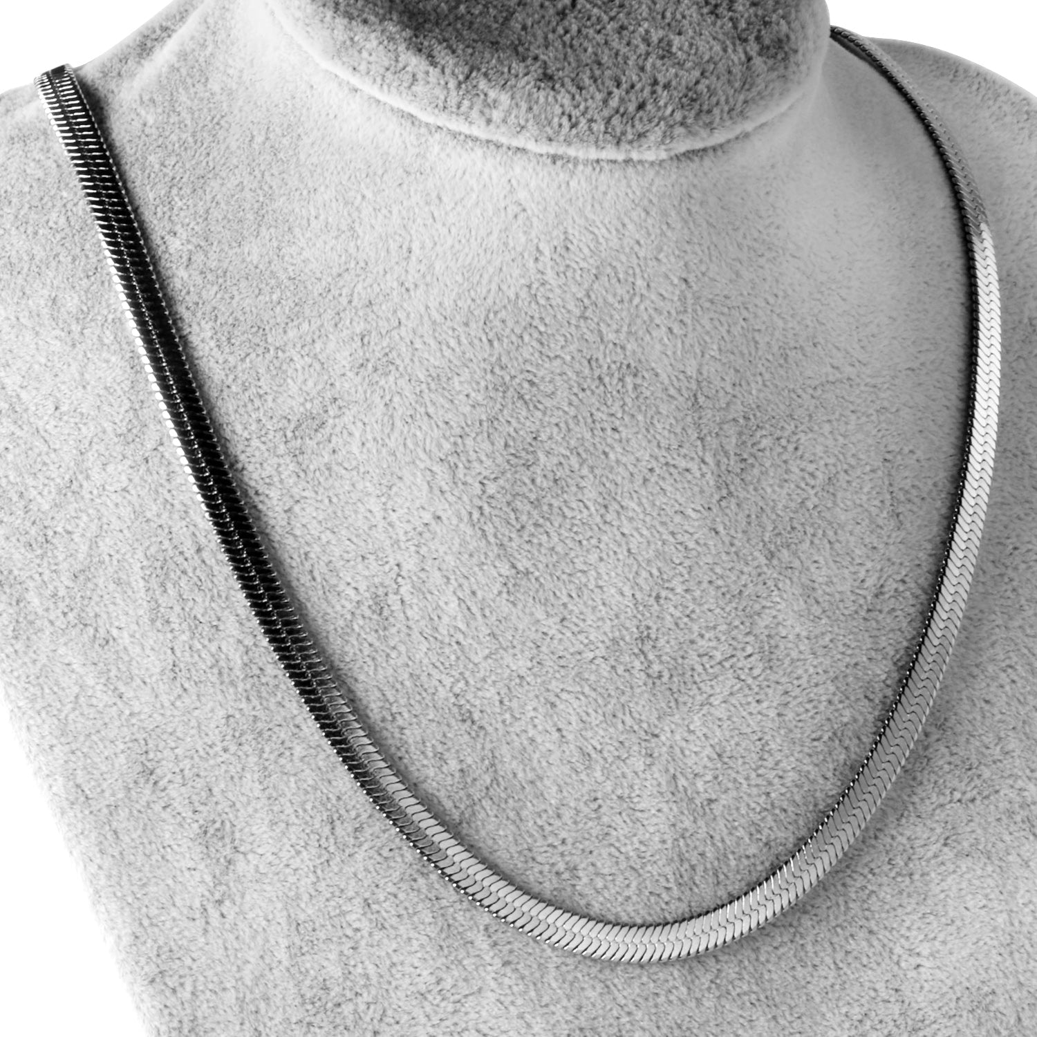 Popular 5MM*40+5CM Steel Color Blade Chain Long Necklace DIY Matching Chain asonjewelry