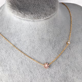 Black & Red & Pink & Purple Zouzou Pendant with Diamond Necklaces 45+5cm