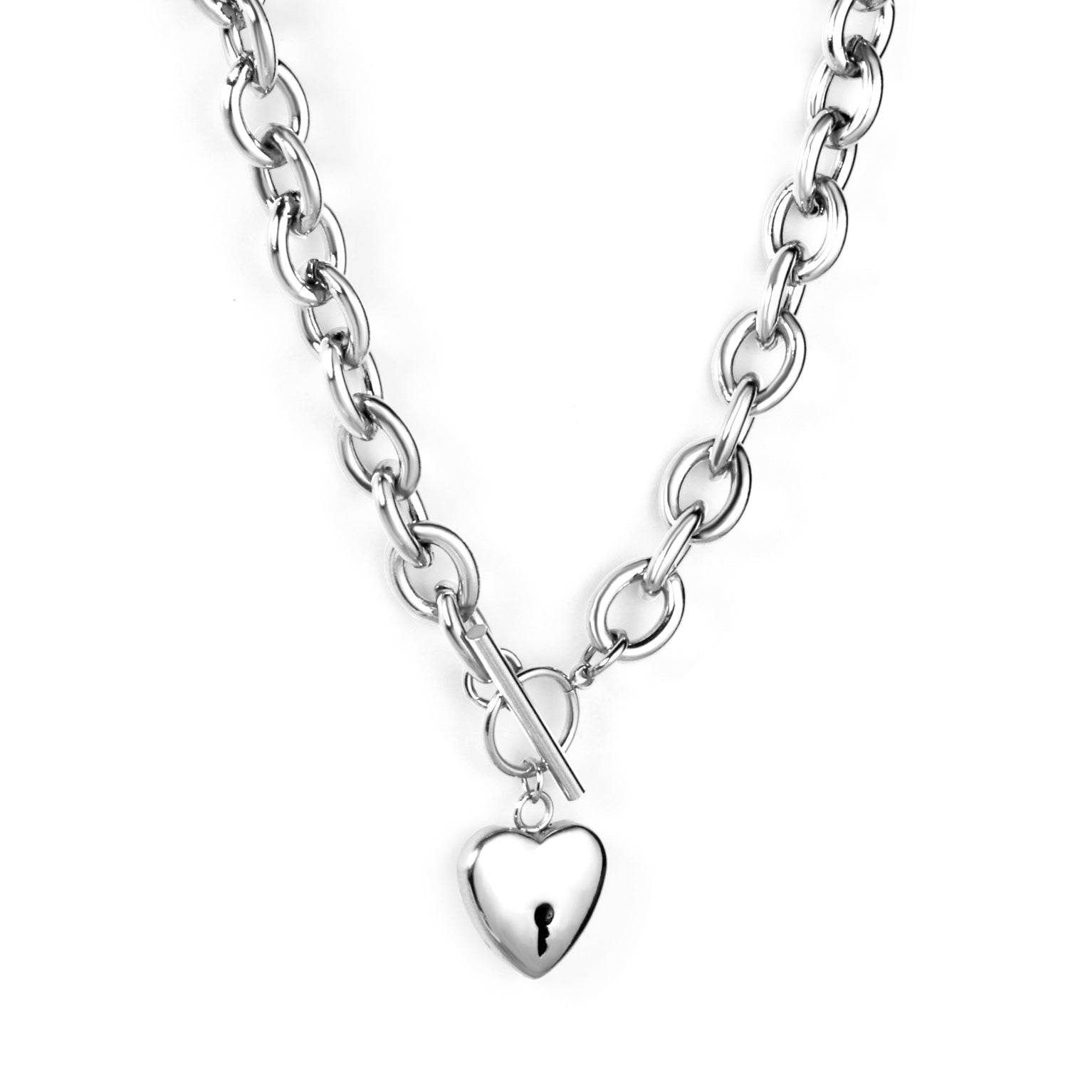 14*13.5mm Heart Pendant Necklace asonjewelry