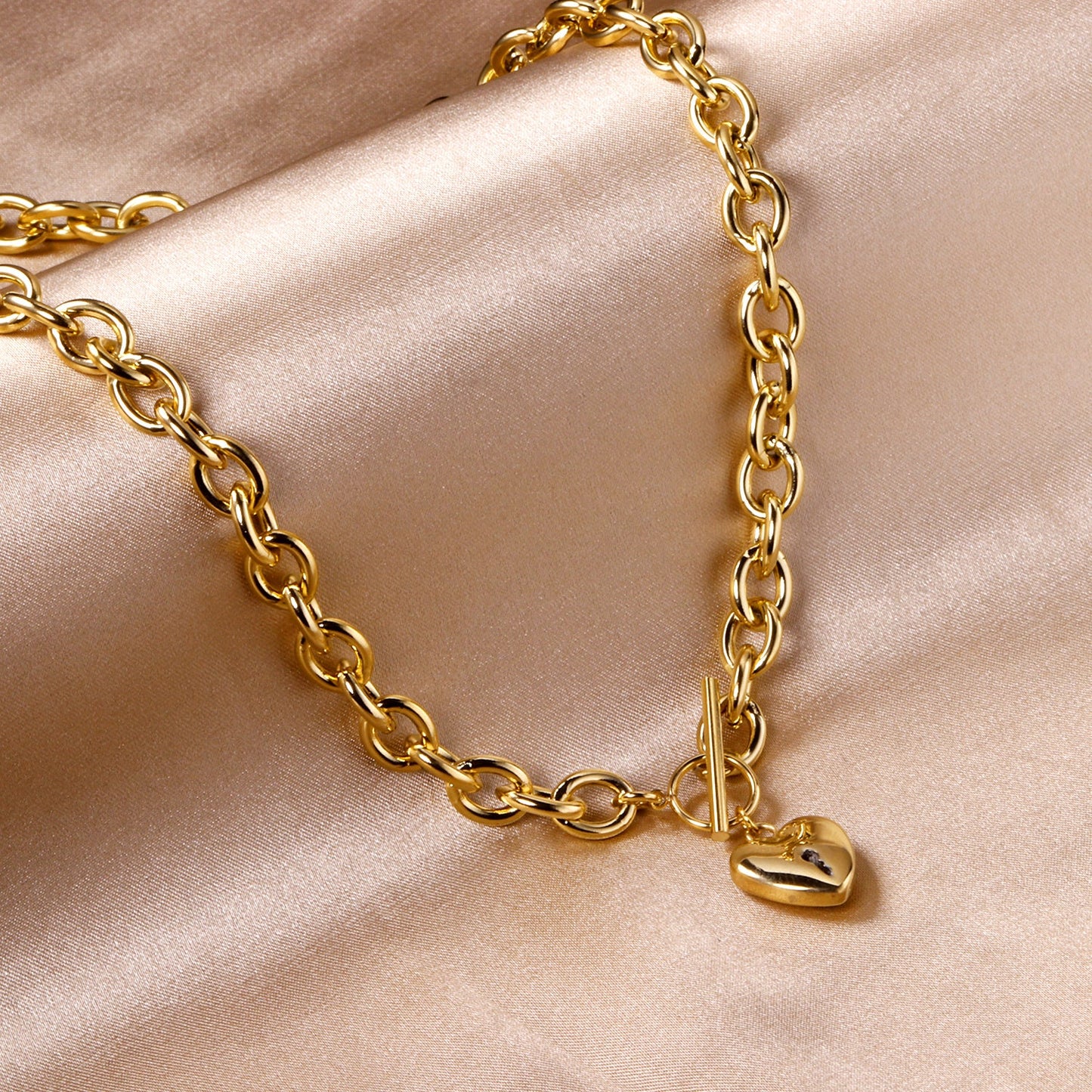 14*13.5mm Heart Pendant Necklace asonjewelry