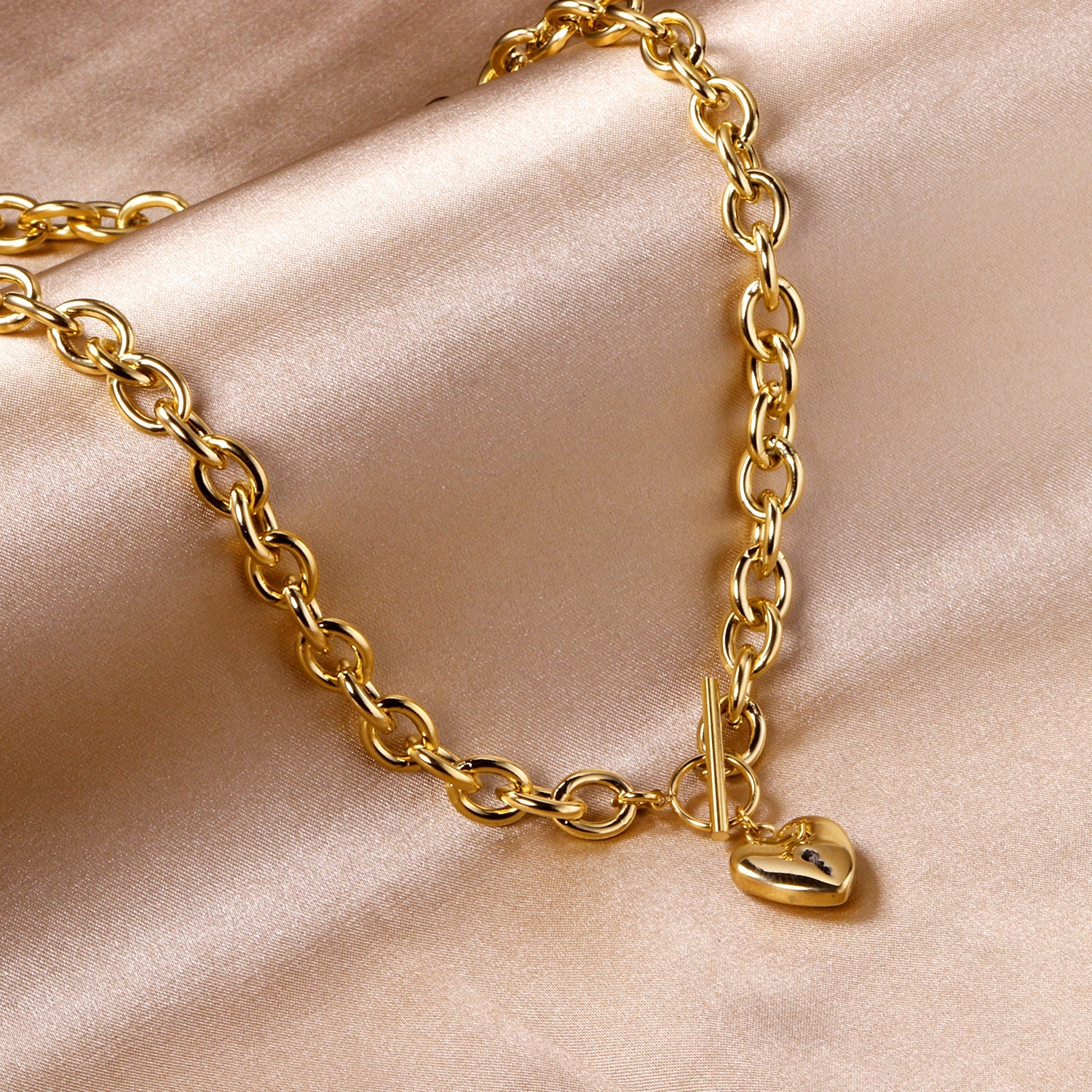 14*13.5mm Heart Pendant Necklace asonjewelry