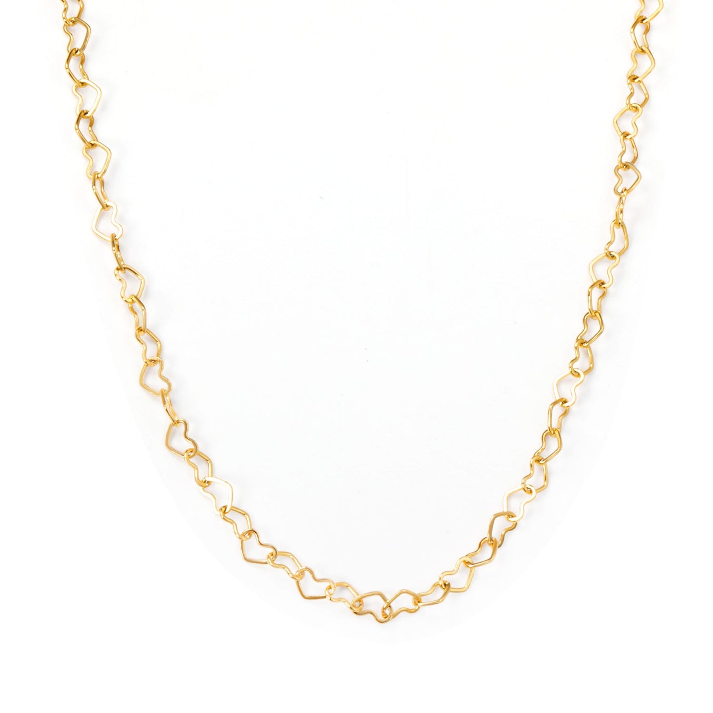 5*3mm Heart Circle Necklace 40+5cm asonjewelry