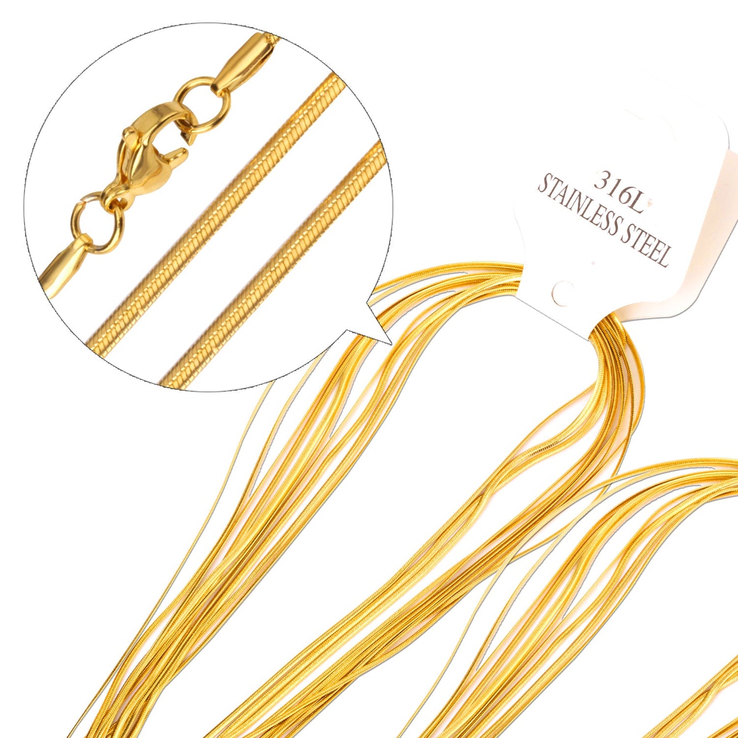 ASON 10pcs / Accessory ChainStainless Steel asonjewelry