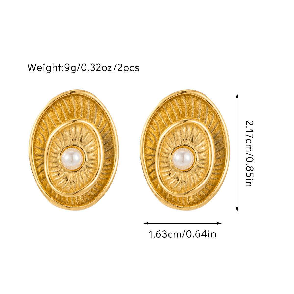 Women's Trendy Light Luxury Style 18K Earrings Geometric Stainless Steel Hollow Earrings asonjewelry