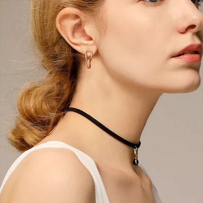 Stainless Steel Geometric Earrings Gold Color Cool Earrings asonjewelry