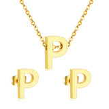Steel/Gold Cut Letters Set without Diamonds A-Z