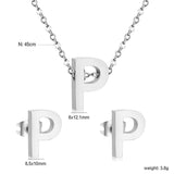 Steel/Gold Cut Letters Set without Diamonds A-Z