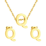 Steel/Gold Cut Letters Set without Diamonds A-Z