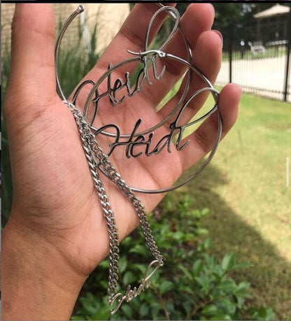 Lettering customization style 6 316L asonjewelry