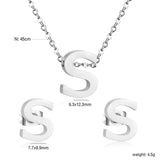 Steel/Gold Cut Letters Set without Diamonds A-Z