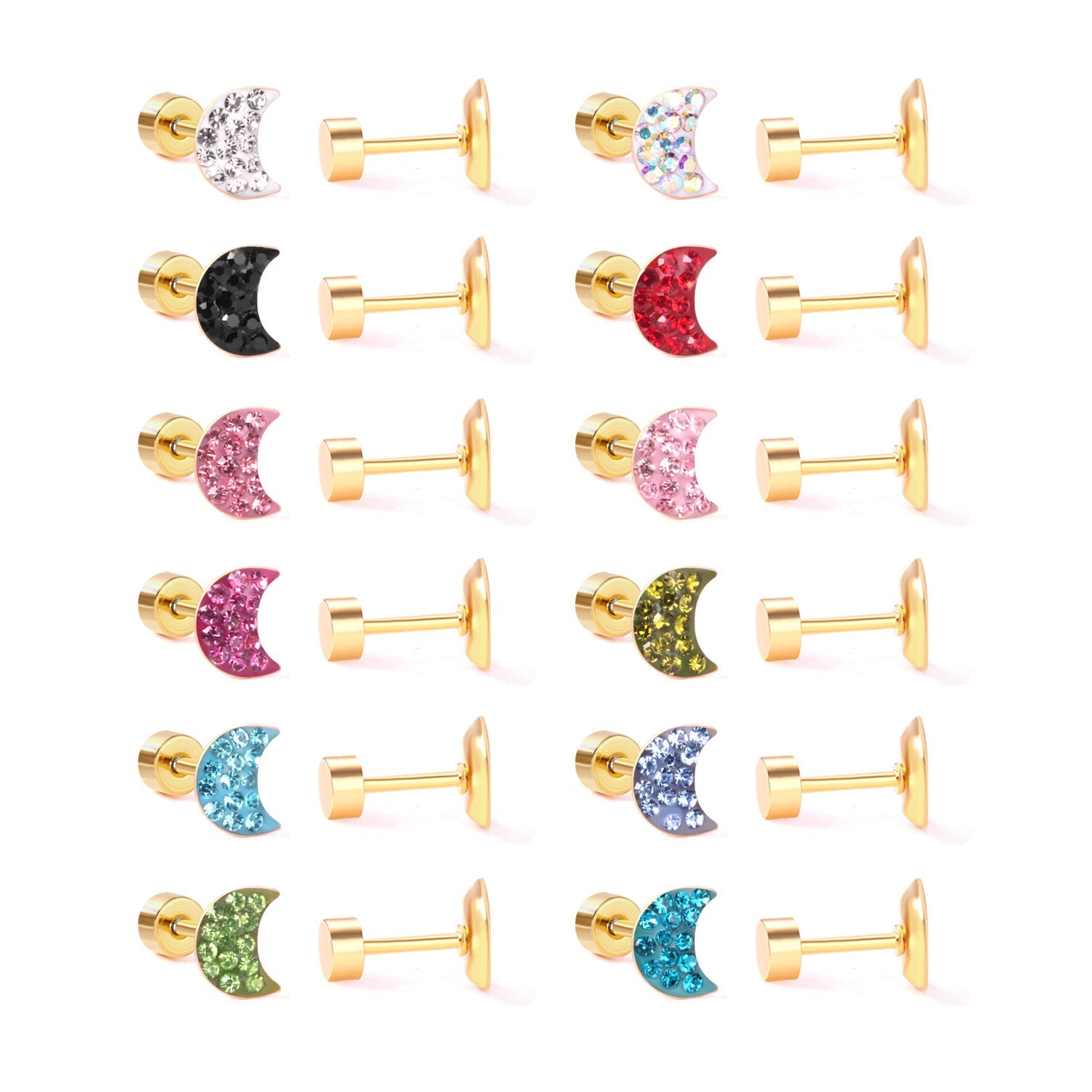 Customized children's earrings with oil drops asonjewelry