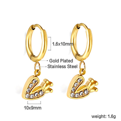 Customized children's earrings with oil drops asonjewelry