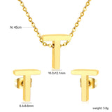 Steel/Gold Cut Letters Set without Diamonds A-Z