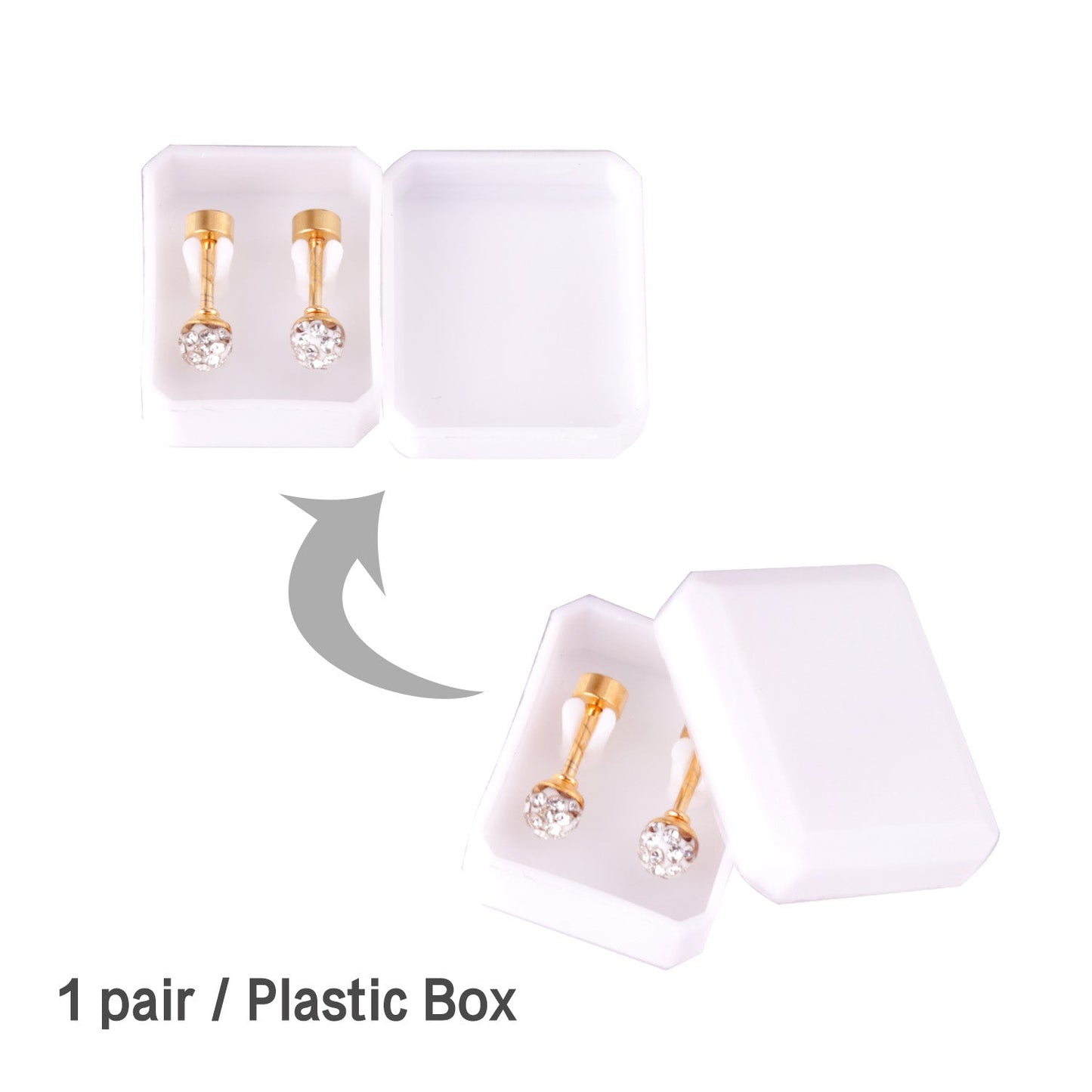 4mm/6mm/8mm Gold/Steel Shambhala Mixed Color Plugs asonjewelry