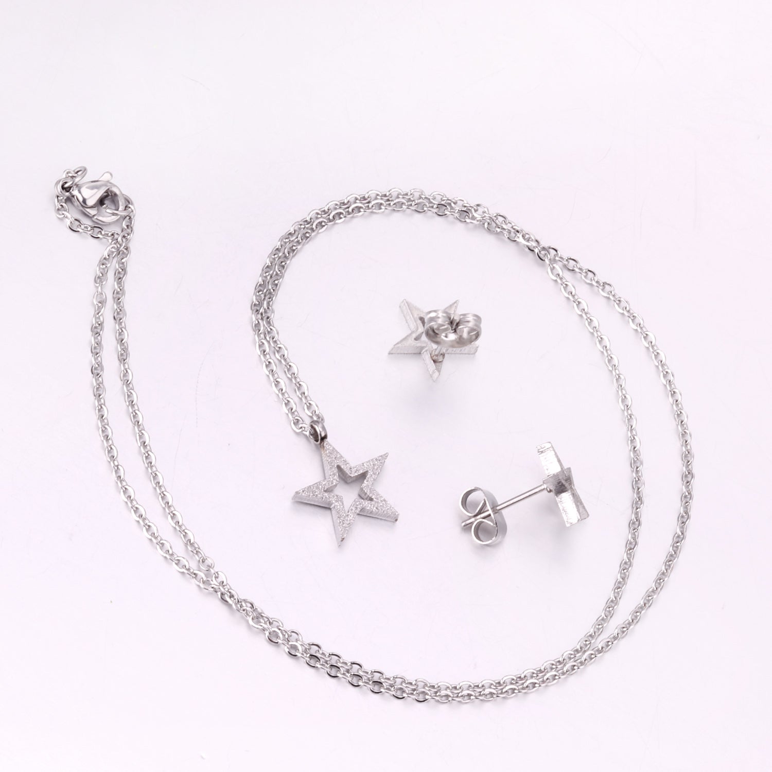 ASON Owl Cubic Zirconia Link Chain Pendant Necklace Jewelry Sets for Women/Girl Gold Color Fashion Piercing Stud Earrings asonjewelry