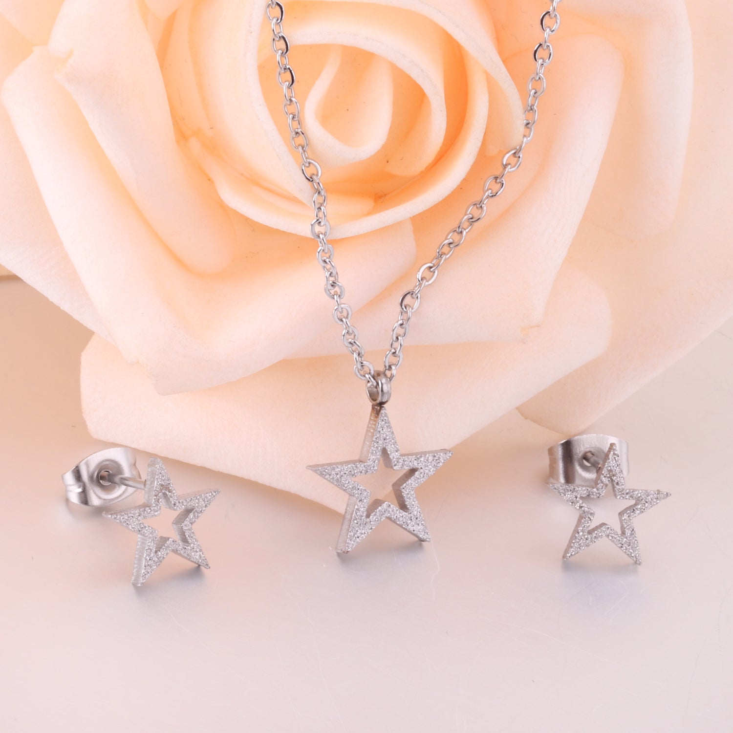 ASON Owl Cubic Zirconia Link Chain Pendant Necklace Jewelry Sets for Women/Girl Gold Color Fashion Piercing Stud Earrings asonjewelry