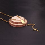 1-Golden Jesus Chain-6MM