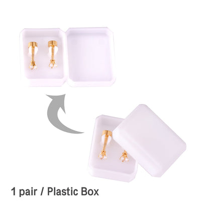 3mm/6mm Steel & Gold Square Mixed Drill Plugs asonjewelry