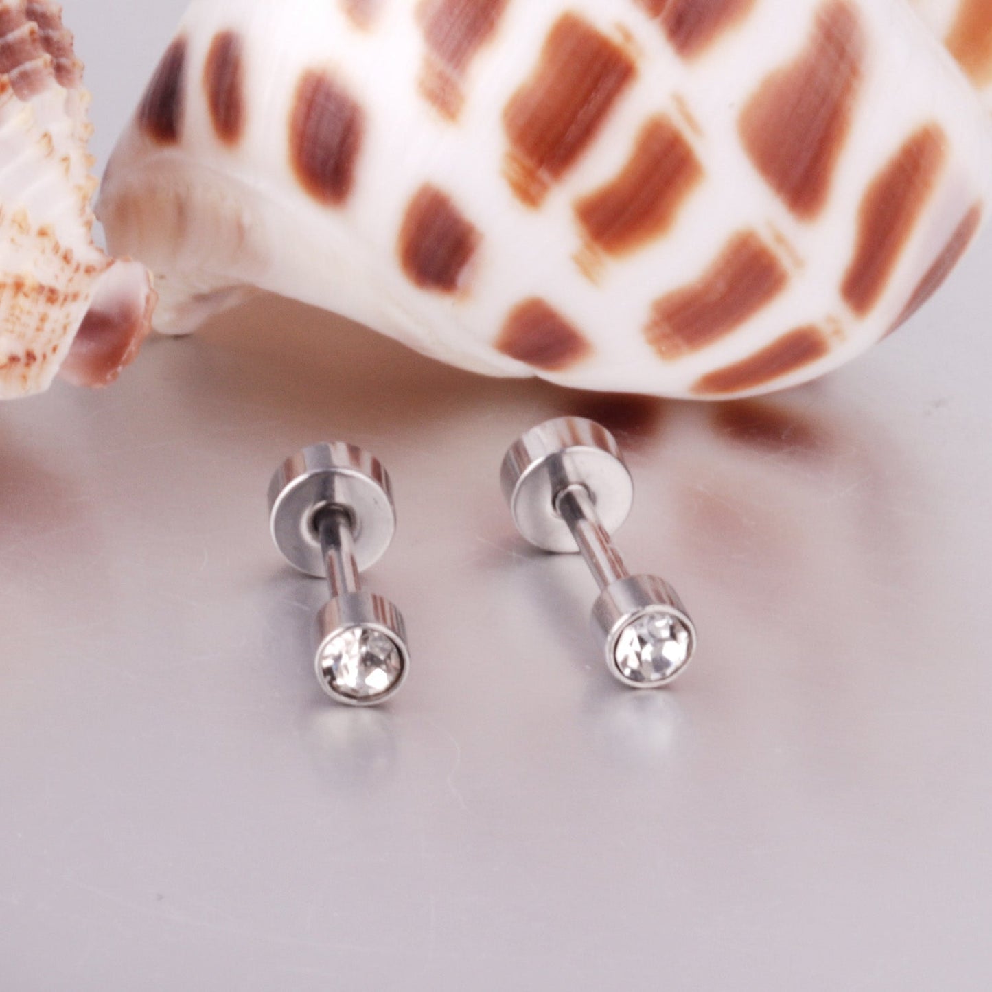 3mm/6mm Gold & Steel Column Mixed Drill Plugs asonjewelry