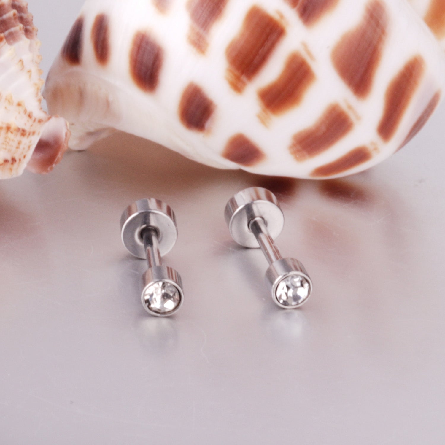 3mm/6mm Gold & Steel Column Mixed Drill Plugs asonjewelry