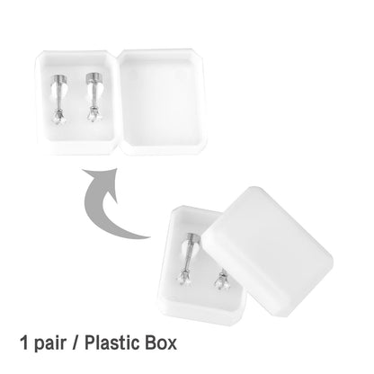 3mm/6mm Steel & Gold Square Mixed Drill Plugs asonjewelry