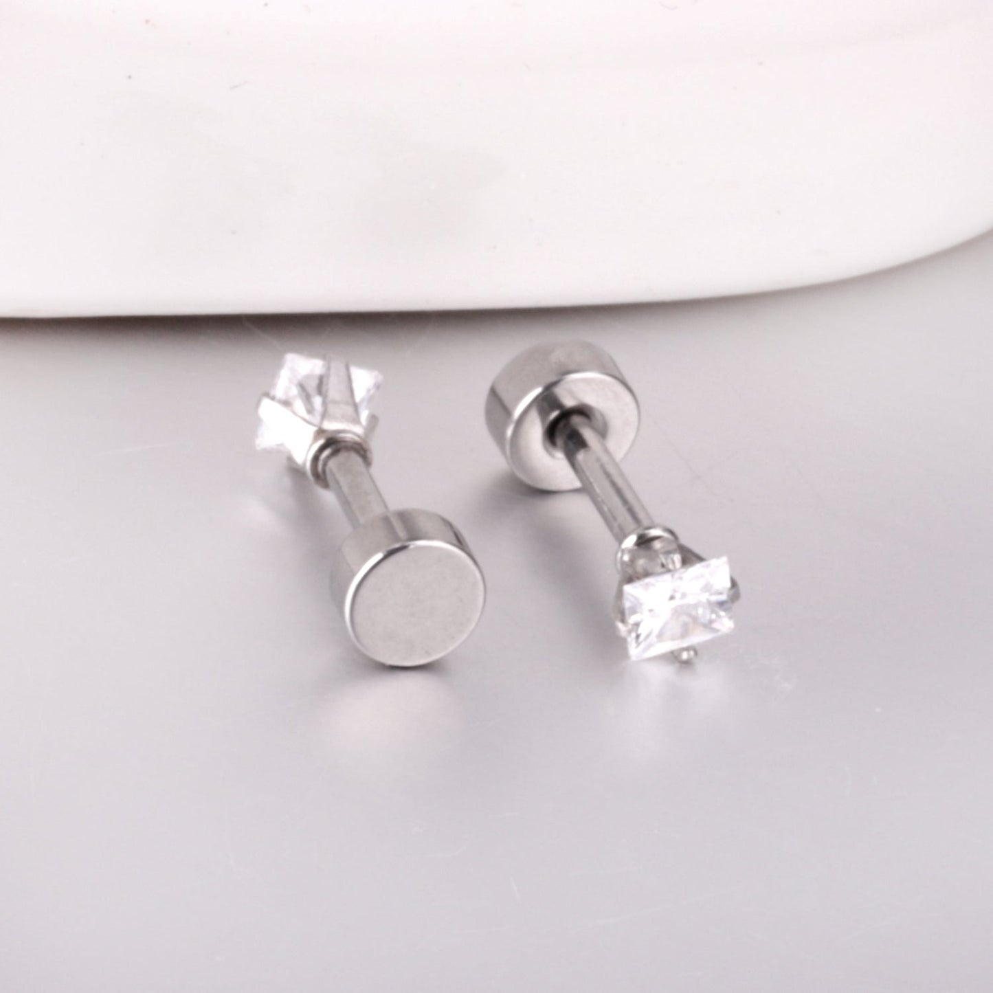 3mm/6mm Steel & Gold Square Mixed Drill Plugs asonjewelry