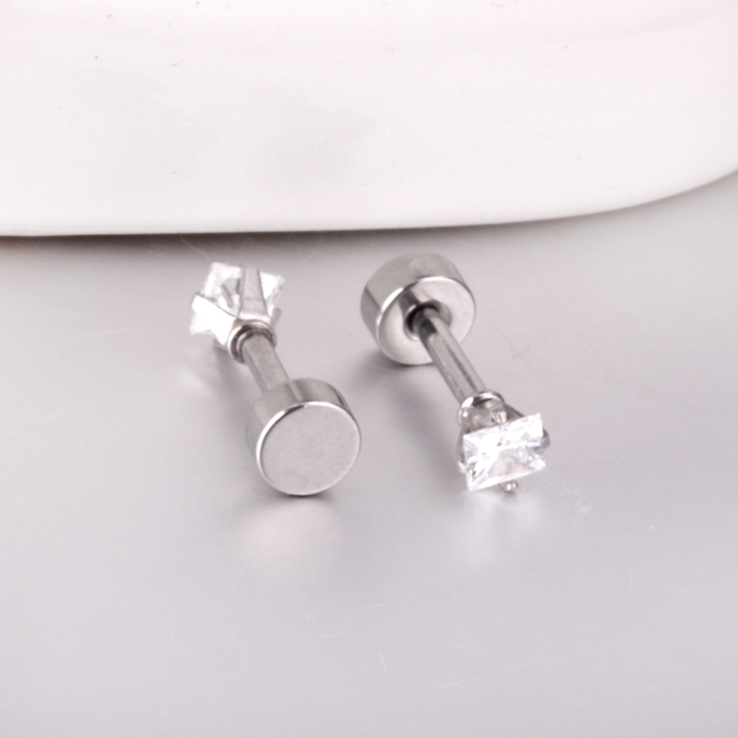 3mm/6mm Steel & Gold Square Mixed Drill Plugs asonjewelry