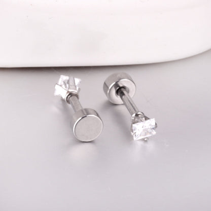 3mm/6mm Steel & Gold Square Mixed Drill Plugs asonjewelry