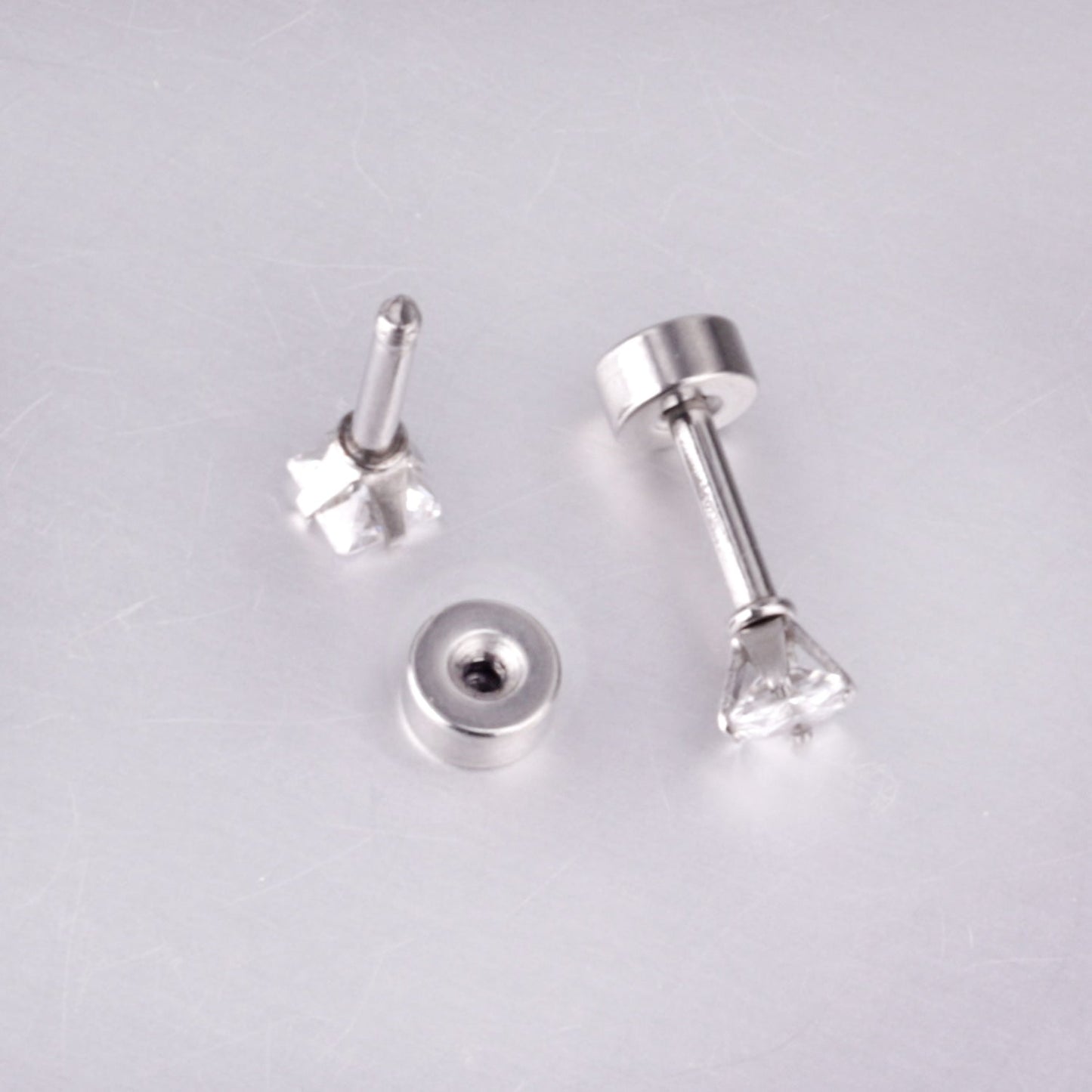 3mm/6mm Steel & Gold Square Mixed Drill Plugs asonjewelry