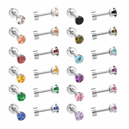 3mm/6mm Steel/Gold Round Mixed Drill Plugs asonjewelry