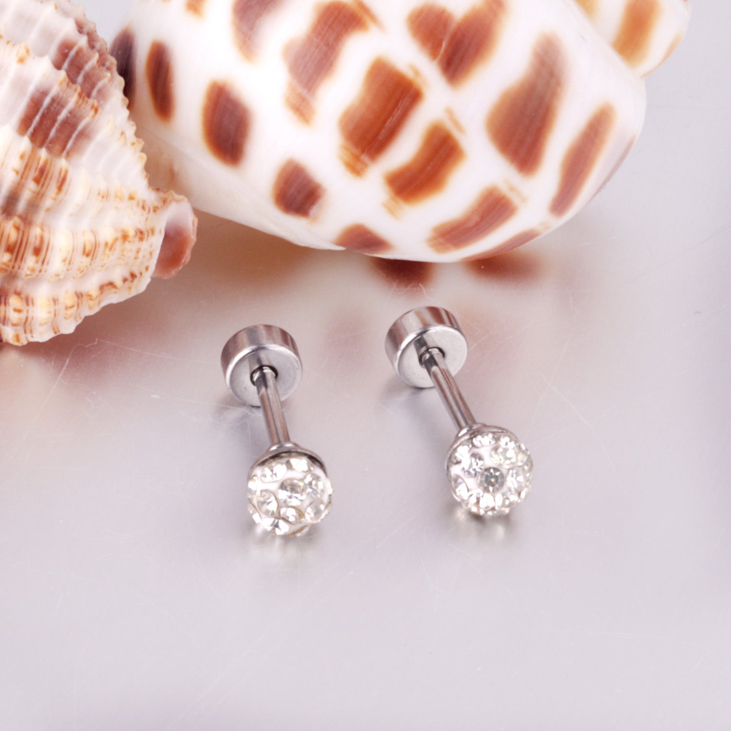 4mm/6mm/8mm Gold/Steel Shambhala Mixed Color Plugs asonjewelry