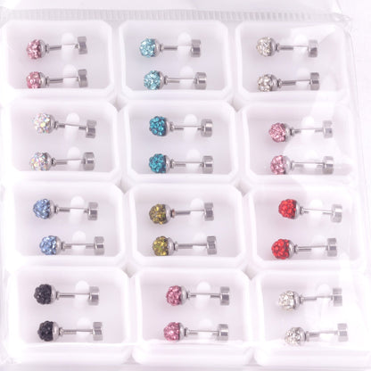 4mm/6mm/8mm Gold/Steel Shambhala Mixed Color Plugs asonjewelry