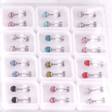 4mm/6mm/8mm Gold/Steel Shambhala Mixed Color Plugs