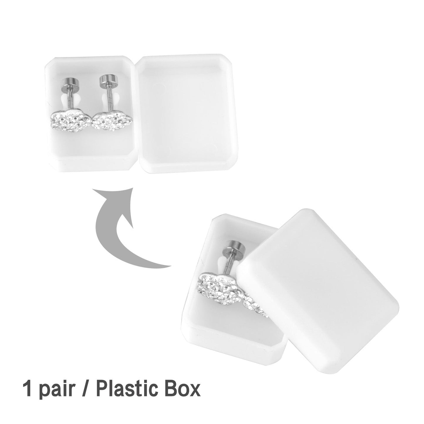 12 pairs 9mm steel color/golden plum dipped clay mix/five color screw plugs asonjewelry