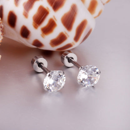 12 pairs 3mm/5mm/6mm gold/steel four-grip round mixing screw plugs asonjewelry