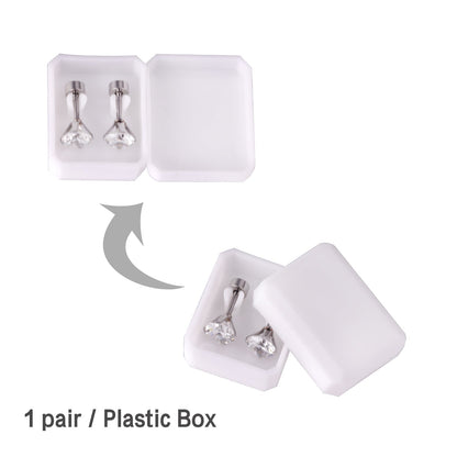 12 pairs 3mm/5mm/6mm gold/steel four-grip round mixing screw plugs asonjewelry