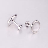 12 pairs 10mm/8mm Steel/Gold Mixed Screw Earrings