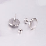 12 pairs 10mm/8mm Steel/Gold Mixed Screw Earrings