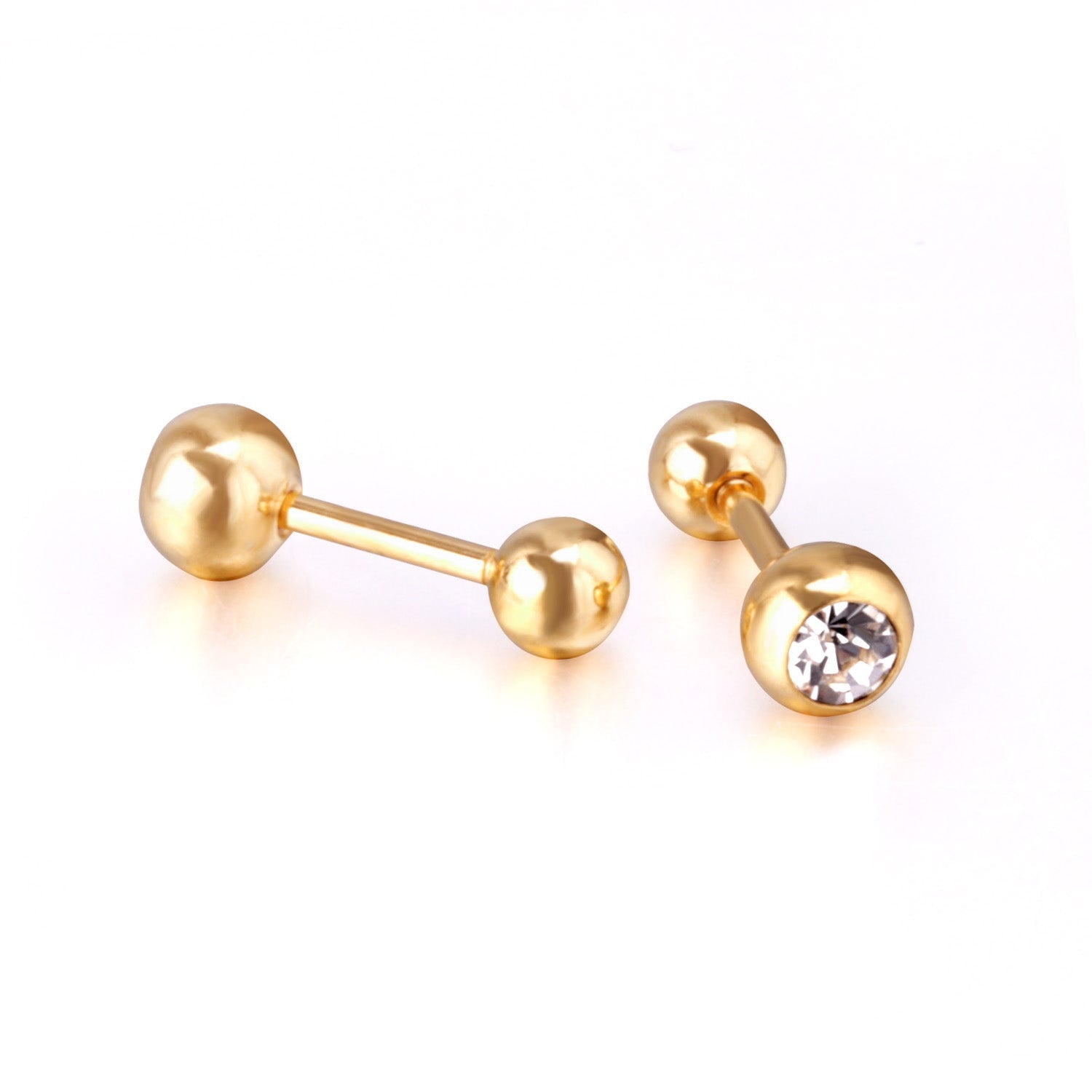 5mm steel/golden steel ball mixing drill plugs asonjewelry