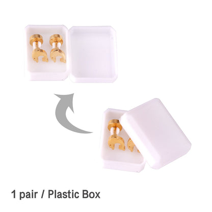 12 pairs Dolphin Shape Steel Goldtone Screwback Stud Earrings asonjewelry