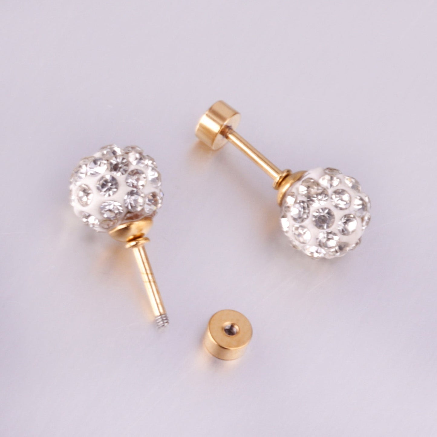 4mm/6mm/8mm Gold/Steel Shambhala Mixed Color Plugs asonjewelry