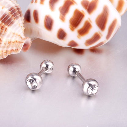 5mm steel/golden steel ball mixing drill plugs asonjewelry